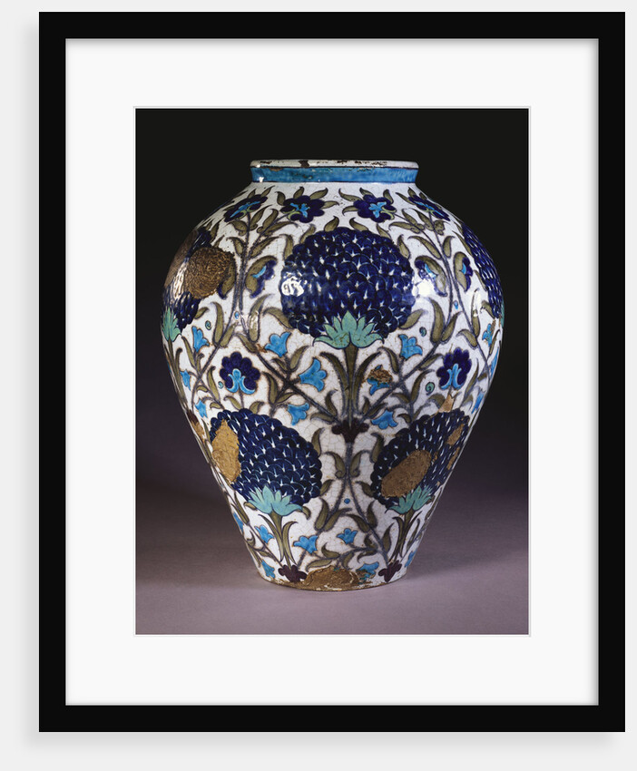A glazed earthenware 'Persian' vase by William de Morgan