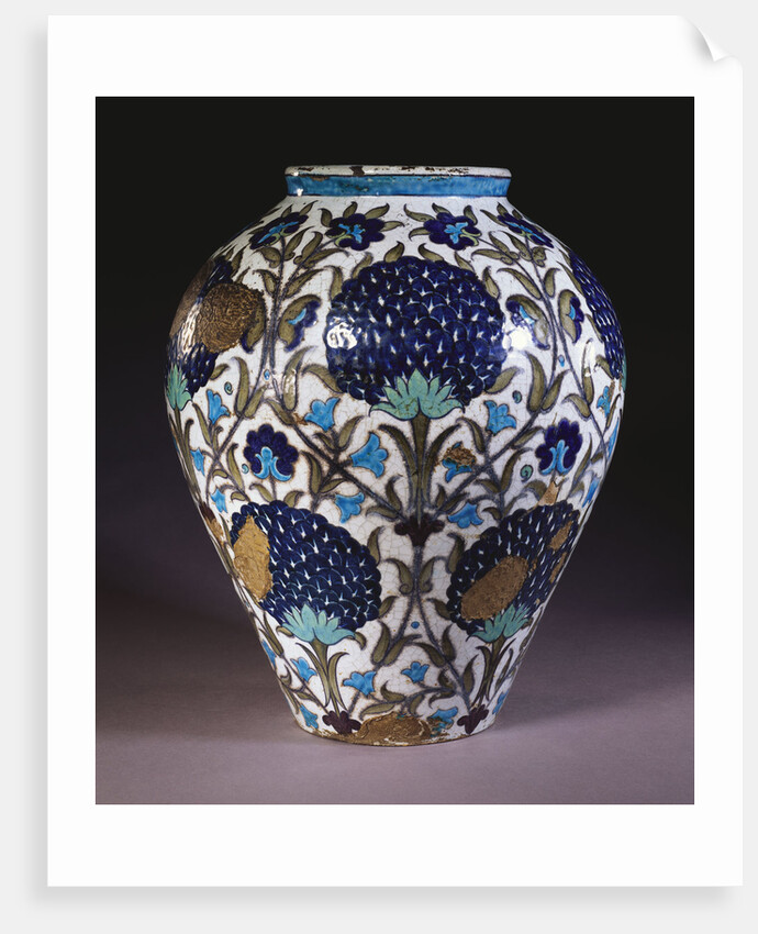 A glazed earthenware 'Persian' vase by William de Morgan