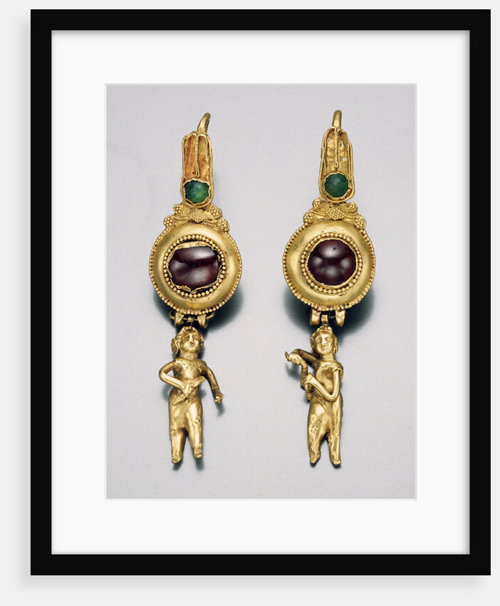 A pair of Hellenistic gold earrings by Anonymous