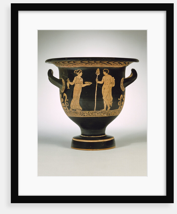 An Apulian red-figure bell krater attributed to the Painter of the Long Overalls by Anonymous