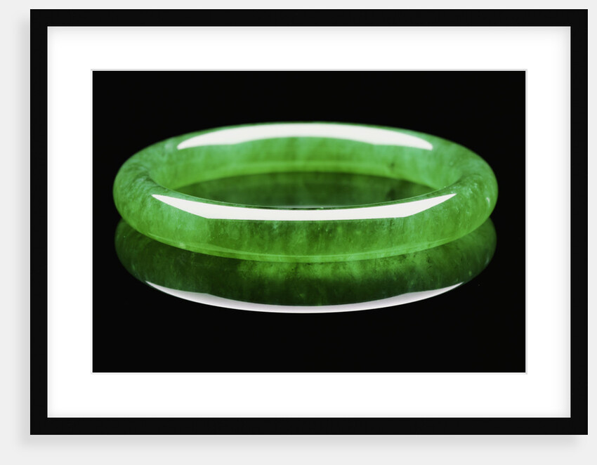 An exceptional jadeite bangle by Anonymous