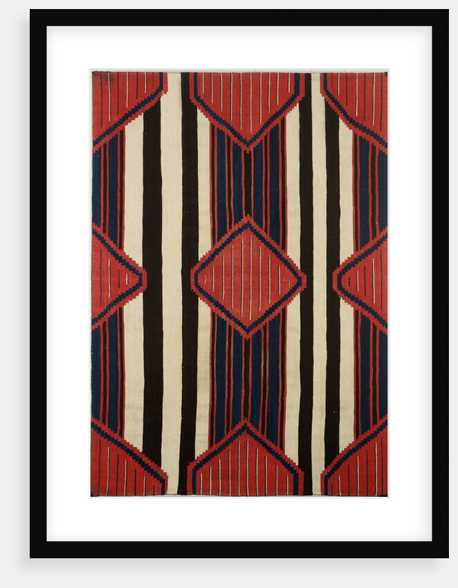 A classic Navajo chief's wearing blanket, 19th Century by Anonymous