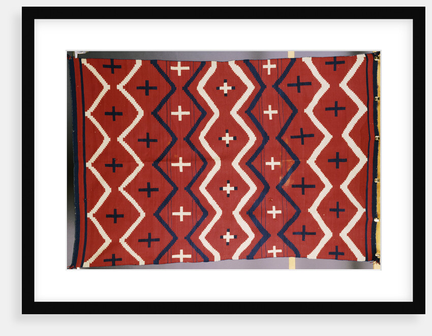 A late classic Navajo wearing blanket by Anonymous