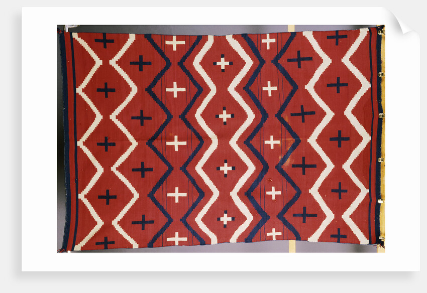 A late classic Navajo wearing blanket by Anonymous