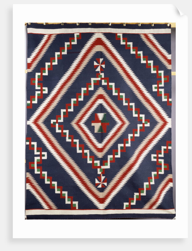 A Navajo Germantown Blanket by Anonymous