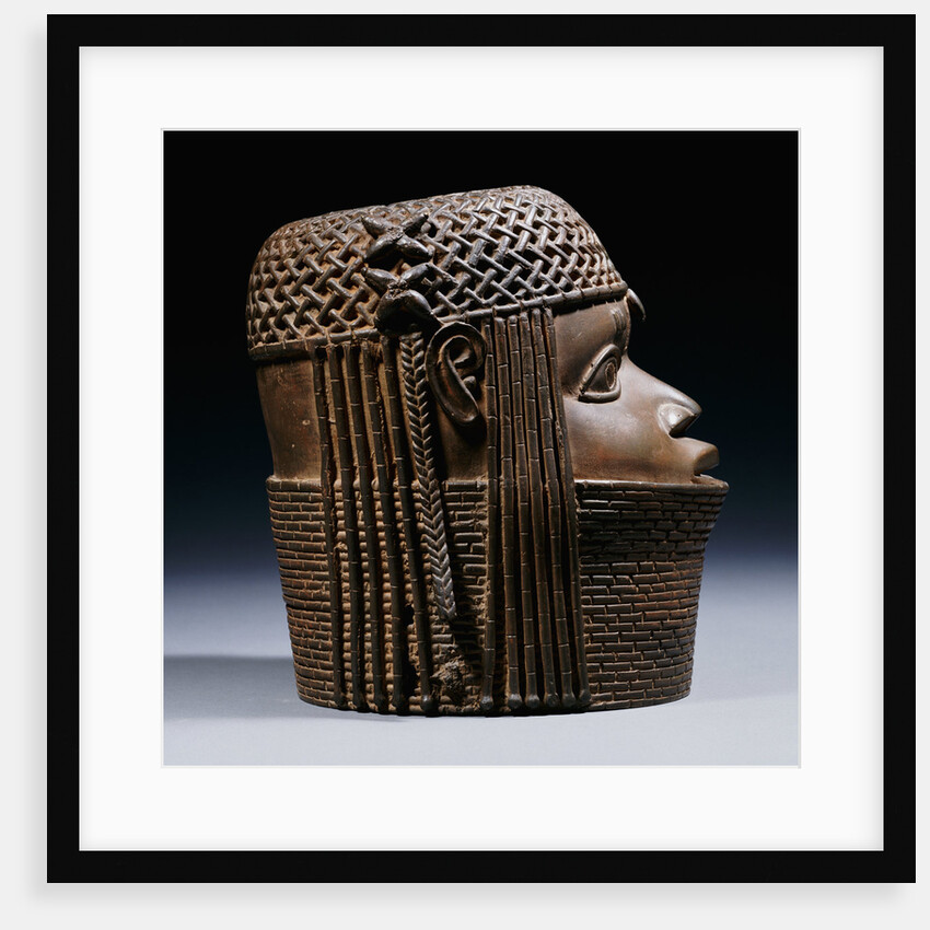 An extremely fine Benin bronze head by Anonymous