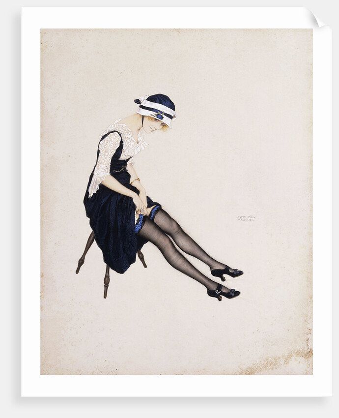 The Garter by Raphael Kirchner