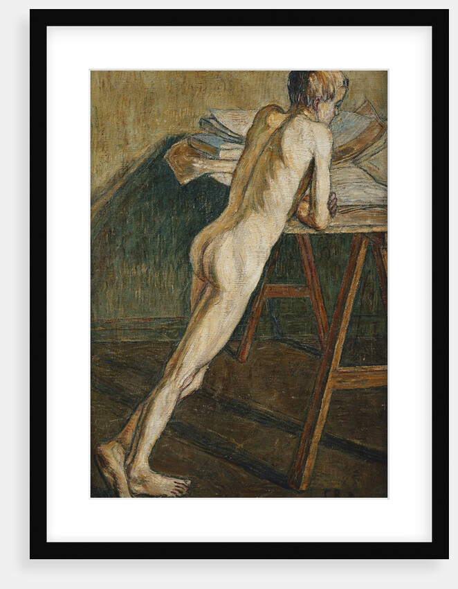 Nude Boy Standing by Christian Rohlfs