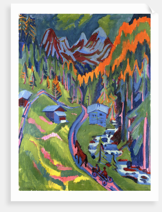 Sertig Path in Summer by Ernst Ludwig Kirchner