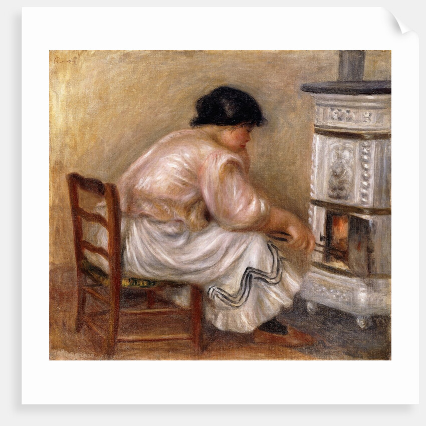 Woman at the Corner of the Stove by Pierre Auguste Renoir