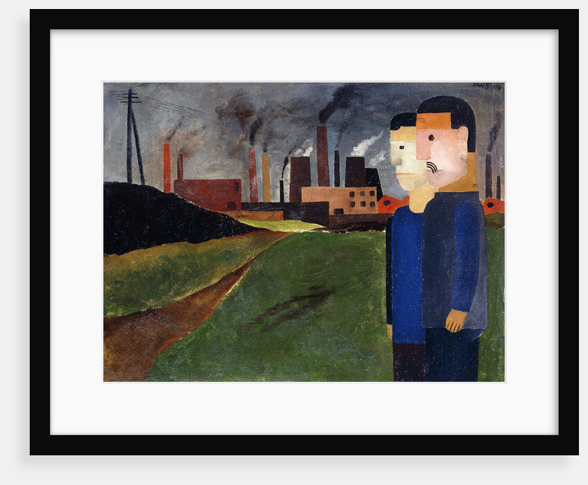 Industrial Landscape and Workers by Franz Wilhelm Seiwert