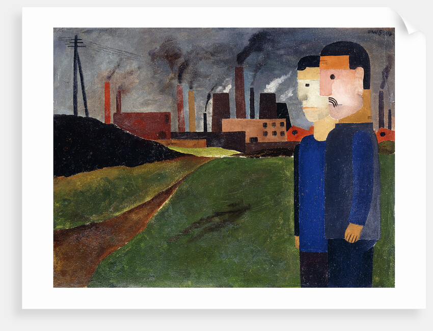 Industrial Landscape and Workers by Franz Wilhelm Seiwert