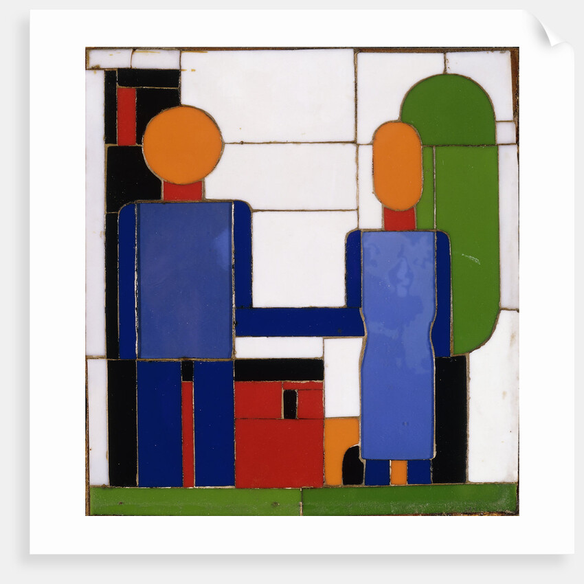 Man and Woman with Intersecting Arms by Franz Wilhelm Seiwert