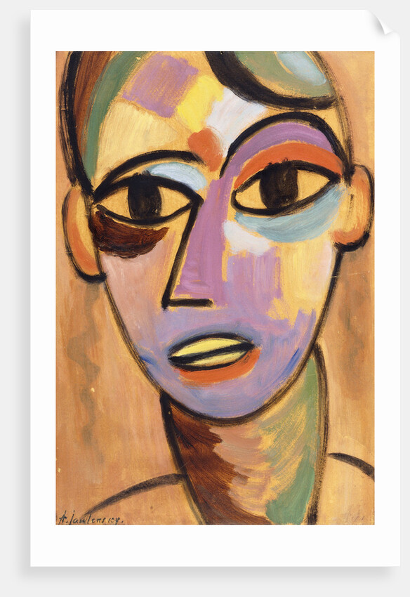 Mysticher Kopf: Jungling I by Alexej Von Jawlensky