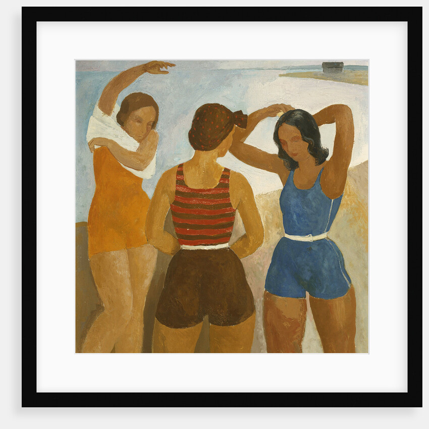 Three Bathers at Lake Balaton by Karoly Patko