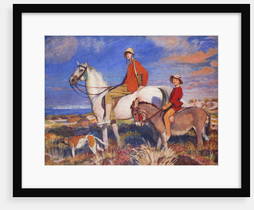 Hilda and Mary at Studland Bay, Dorset by George Spencer Watson