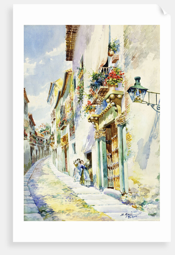 A Street Scene, Toledo by Enrique Marin Higuero
