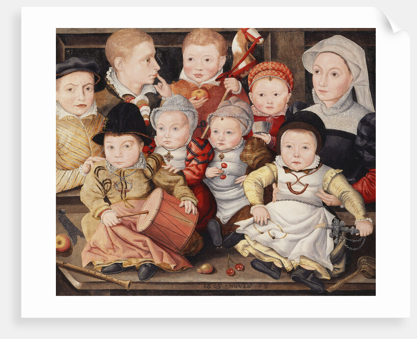 Group Portrait of Children by Ludger Tom Ring the Younger