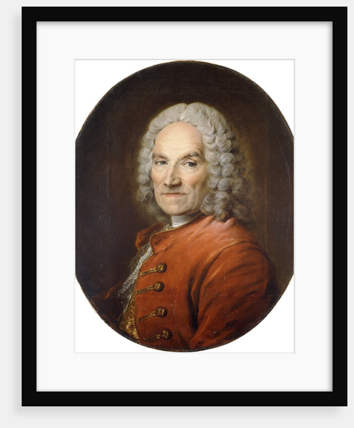 Portrait of Jean-Louis Lemoyne in a Red Coat by Louis M Tocque