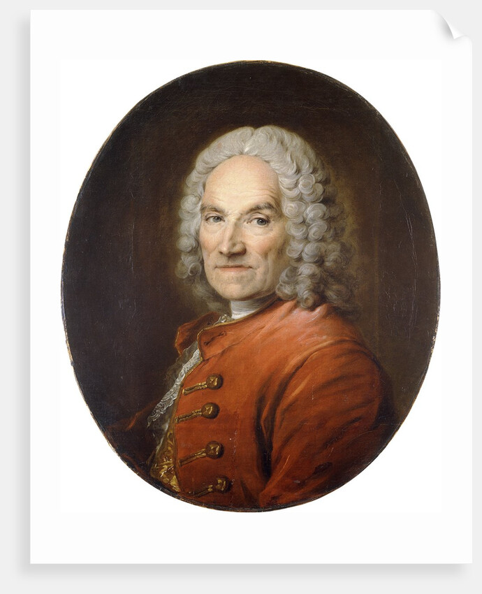 Portrait of Jean-Louis Lemoyne in a Red Coat by Louis M Tocque