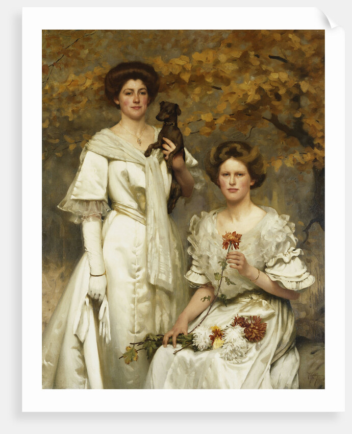 Hilda and Margaret, Daughters of Professor Sir Edward Poulton, F.R.S by Thomas Cooper Gotch