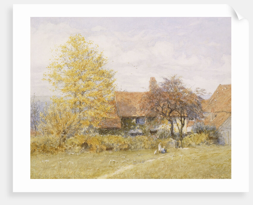 Old Wyldes Farm, Hampstead by Helen Allingham (1848-1926) by Anonymous