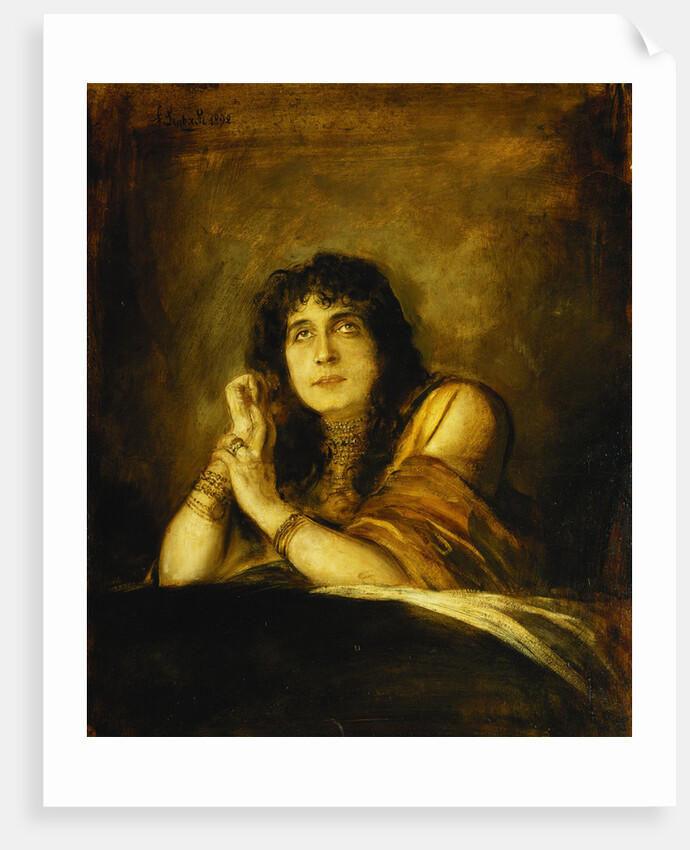 Portrait of Sarah Bernard, as Lady Macbeth by Franz Seraph von Lenbach