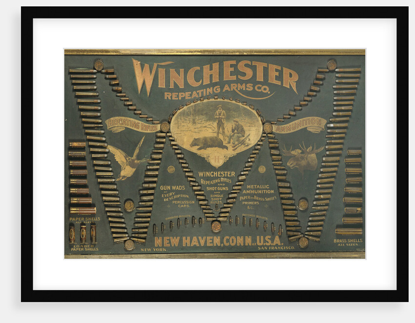 A Winchester Cartridge display board by Anonymous