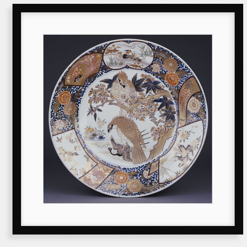A large Japanese Imari dish by Anonymous