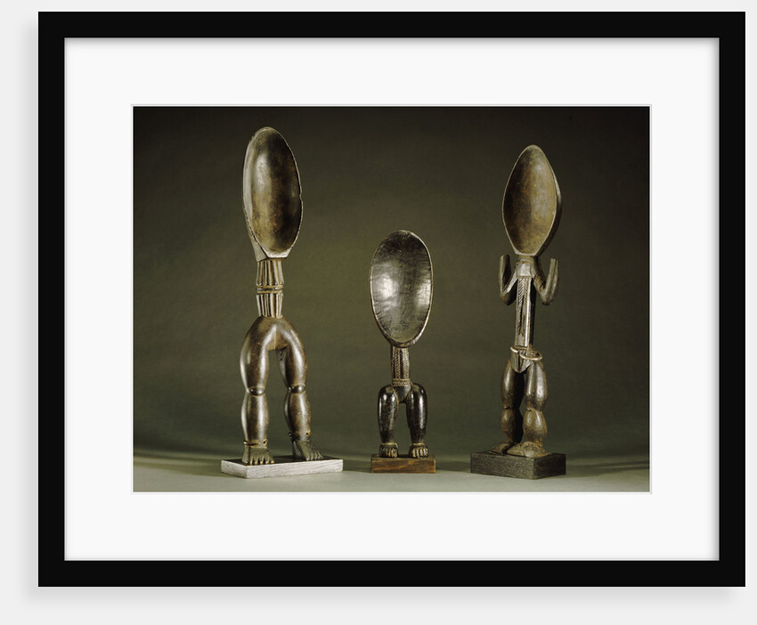 Three Dan spoons with elogated legs by Anonymous