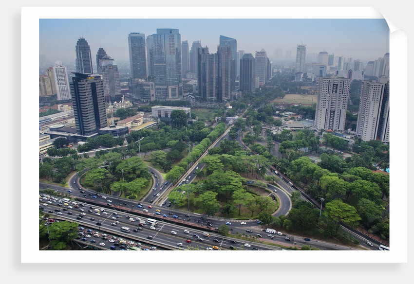 Jakarta cityscape in Indonesia by Anonymous