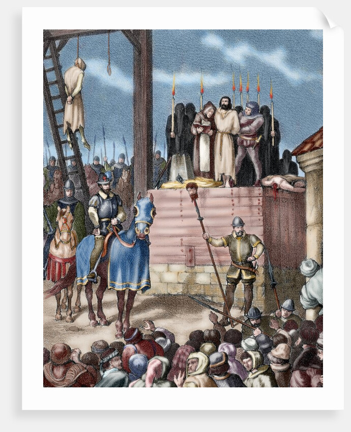 Spain. Aragon. Reign of Philip II. New tortures in Zaragoza during the occupation by Castilian troop by Anonymous