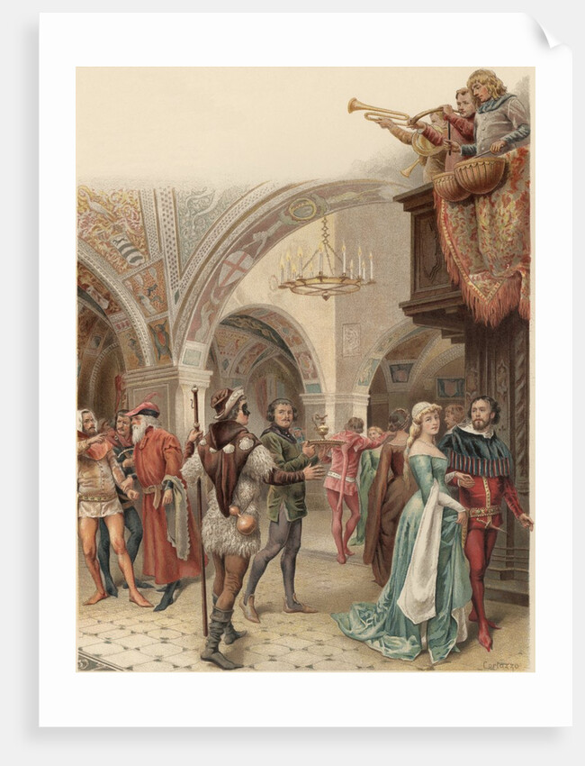 Book Illustration from Romeo and Juliet by William Shakespeare by Anonymous