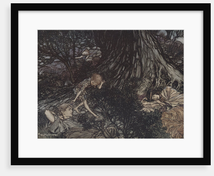 Illustration by Arthur Rackham from a Midsummer Night's Dream by William Shakespeare by Anonymous