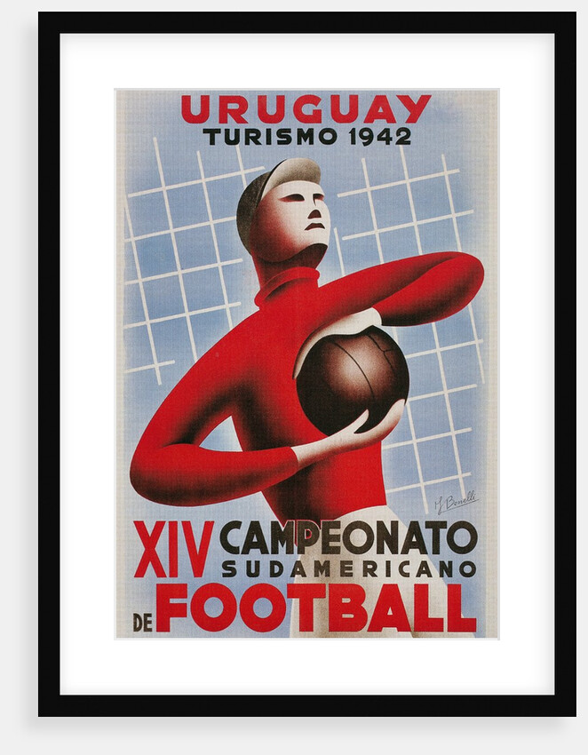 Poster for South American Soccer Tournament by Anonymous