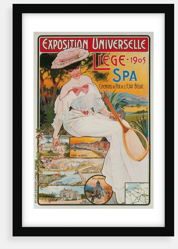 Vintage Travel Poster, Liege Exposition, Belgium by Anonymous