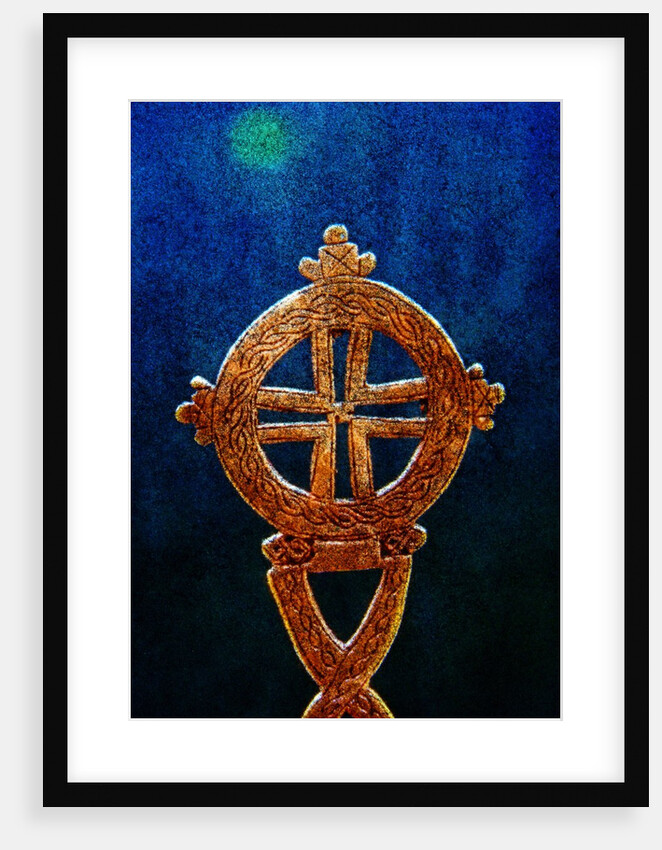 Gold Ethiopian cross by Anonymous