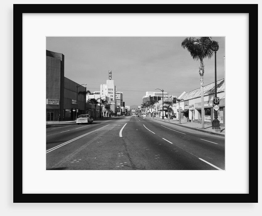 1960s Street Scene West Wilshire Blvd Los Angeles, California Usa by Anonymous