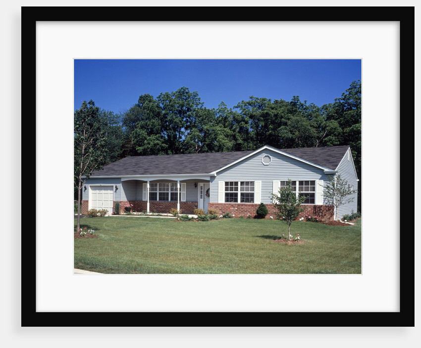 1960s 1970s Single Story Ranch Style Home With Lawn by Anonymous
