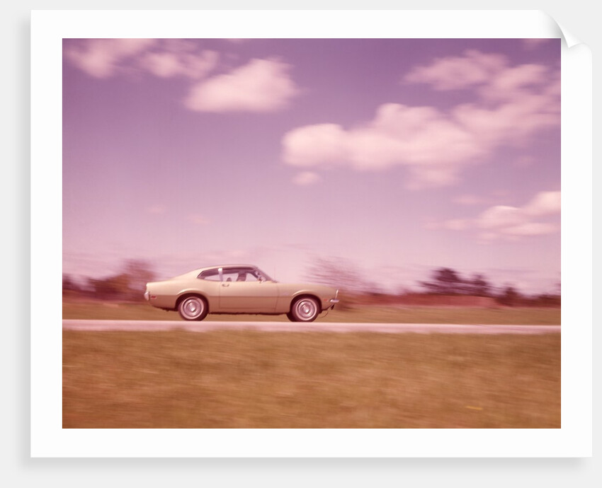 1960s Blurred Motion Of Car On Road by Anonymous