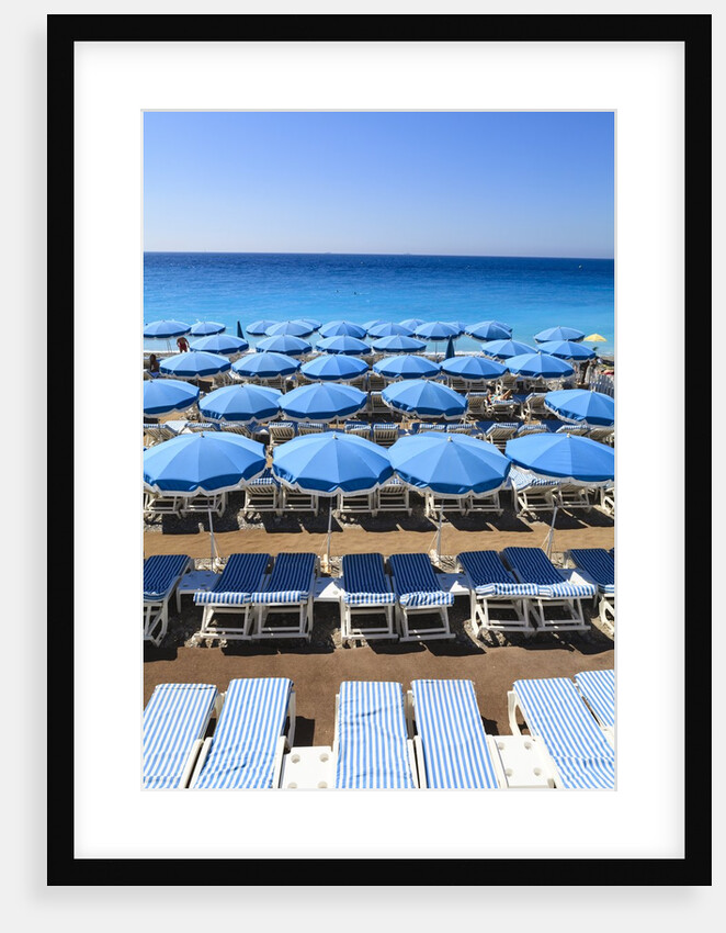 Beach scene, Nice, Cote D'Azur, France by Anonymous