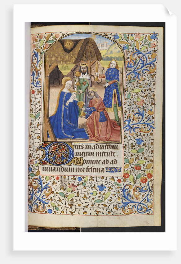 Adoration of the Magi from a French illuminated manuscript by Anonymous