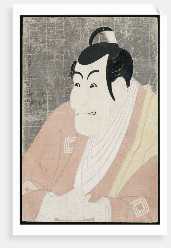 An okubi-e portrait of the actor Ichikawa Ebizo IV in the role of Takemura Sadanoshin by Toshusai Sharaku