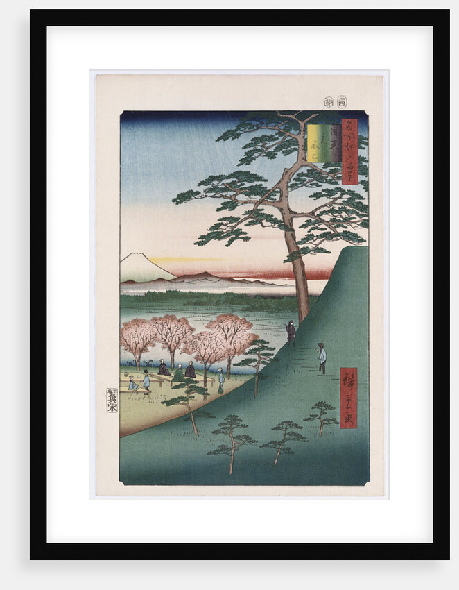 Original Fuji, Meguro by Ando Hiroshige from the series 'One Hundred Views of Famous Places in Edo' by Ando Hiroshige