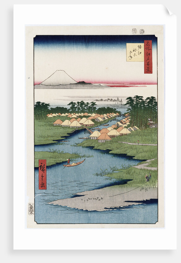Nekozane at Horikiri by Ando Hiroshige from the series 'One Hundred Views of Famous Places in Edo' by Ando Hiroshige