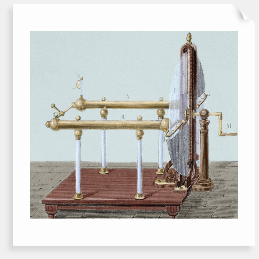 Ramsden electric machine designed by Jesse Ramsden (1735-1800) by Anonymous