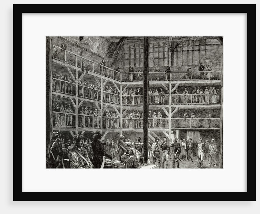French Revolution. Revolutionary court session, 1793 by Anonymous