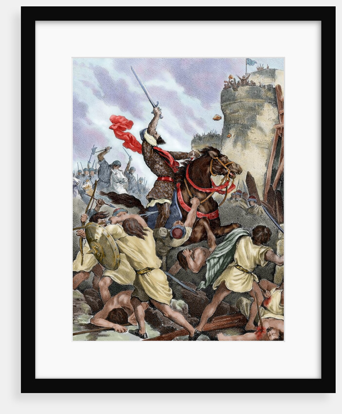 Rodrigo Diaz de Vivar (c.1043-1099), known as El Cid. Conquest of Valencia (June 15, 1094). Spain by Anonymous