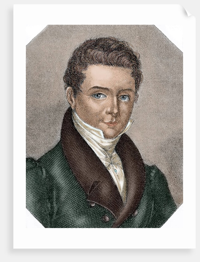 Washington Irving (1783-1859). American author, essayist, biographer and historian by Anonymous