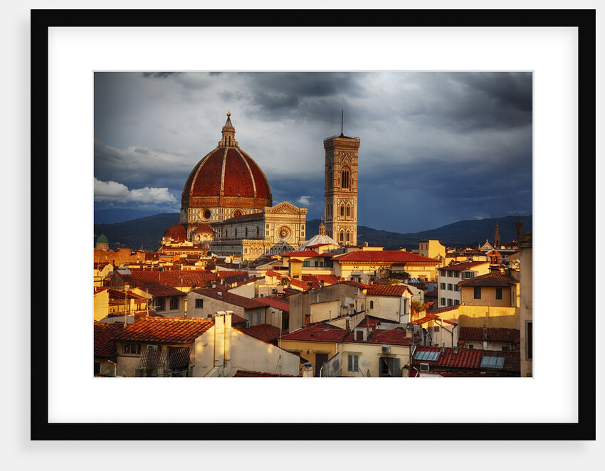 The Duomo of Florence with evening light by Anonymous